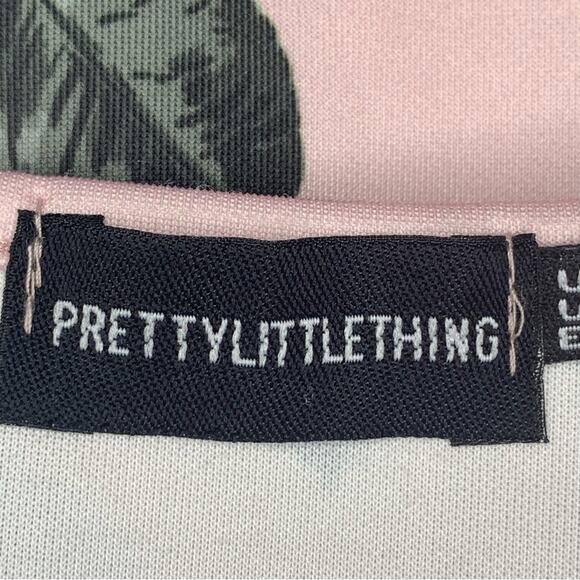 PrettyLittleThings Bodycon Floral Print Ruffles on Top Sleeveless Size 0 - Picture 13 of 16